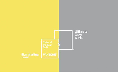 PANTONE（潘通）发布2021年度代表色：极致灰与明亮黄